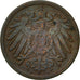 Moneda, ALEMANIA - IMPERIO, Wilhelm II, Pfennig, 1900, Berlin, BC+, Cobre, KM:10