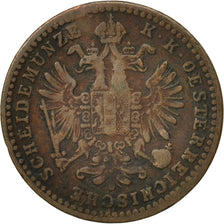 Austria, Franz Joseph I, Kreuzer, 1861, Vienne, VF(20-25), Copper, KM:2186