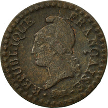 France, Dupré, Centime, 1799, Paris, VF(30-35), Bronze, KM:646, Gadoury:76a