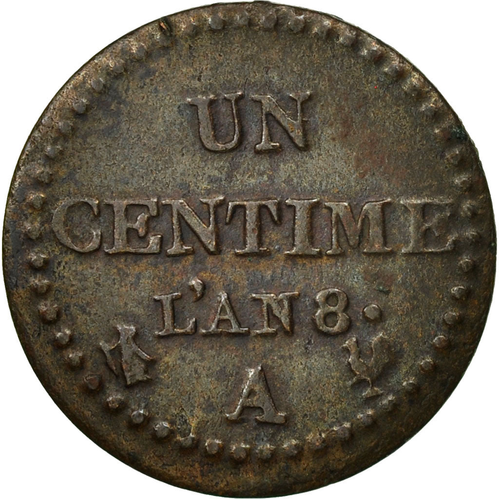 France, Dupré, Centime, 1799, Paris, TB+, Bronze, KM:646, Gadoury:76a