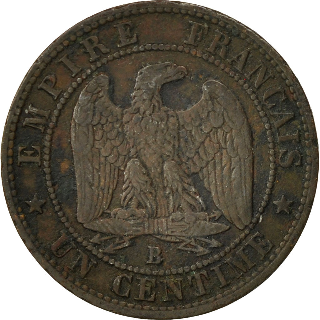 Coin, France, Napoleon III, Napoléon III, Centime, 1853, Rouen, VF(30-35)