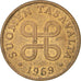 Monnaie, Finlande, Penni, 1969, TB+, Cuivre, KM:44