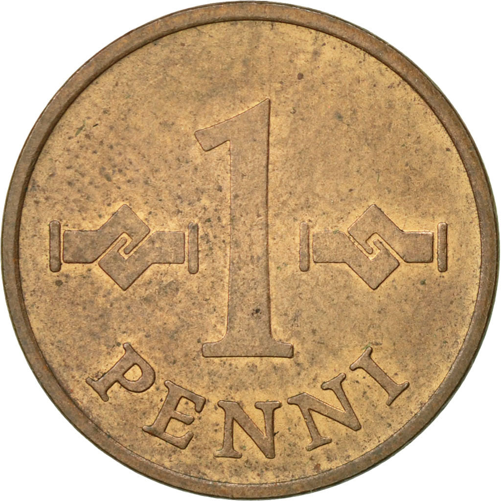 Coin, Finland, Penni, 1969, VF(30-35), Copper, KM:44
