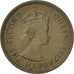 Coin, Cyprus, 3 Mils, 1955, VF(30-35), Bronze, KM:33