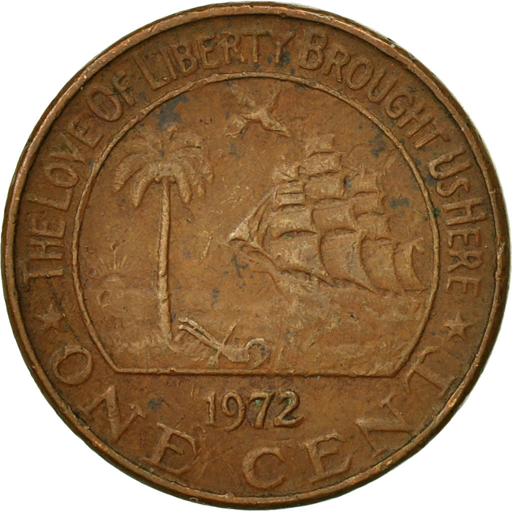 Coin, Liberia, Cent, 1972, VF(30-35), Bronze, KM:13