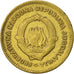 Moneta, Jugosławia, 10 Dinara, 1955, EF(40-45), Aluminium-Brąz, KM:33