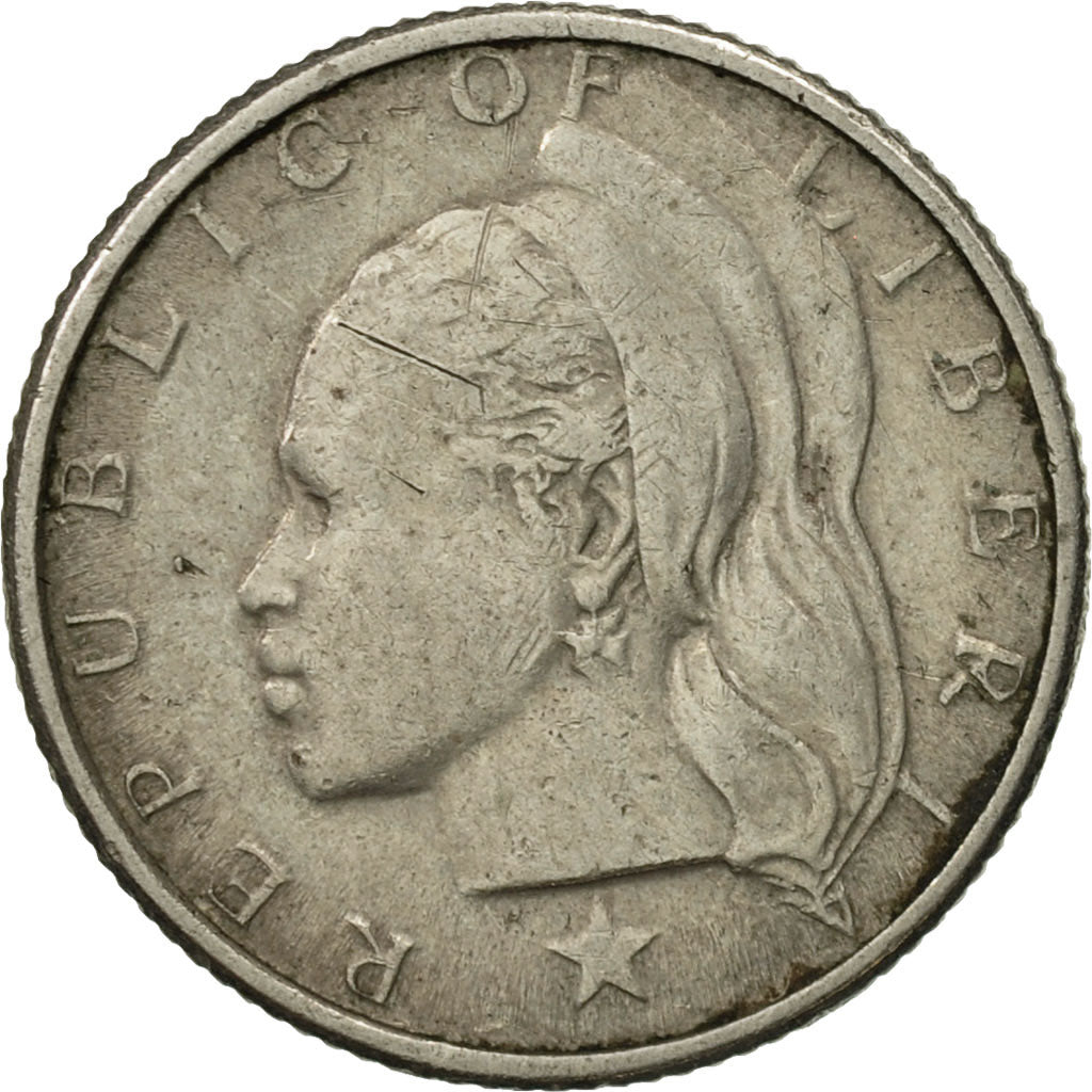 Coin, Liberia, 10 Cents, 1970, EF(40-45), Copper-nickel, KM:15a.2
