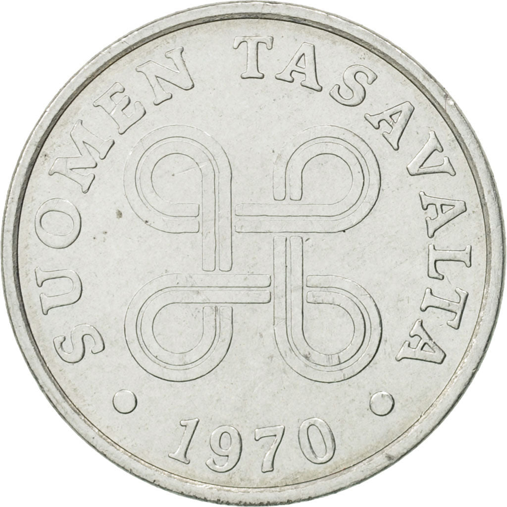 Coin, Finland, Penni, 1970, AU(50-53), Aluminum, KM:44a