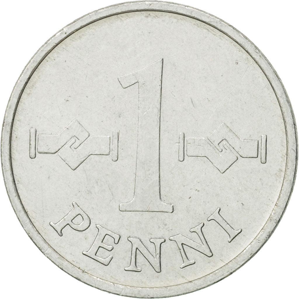 Coin, Finland, Penni, 1970, AU(50-53), Aluminum, KM:44a