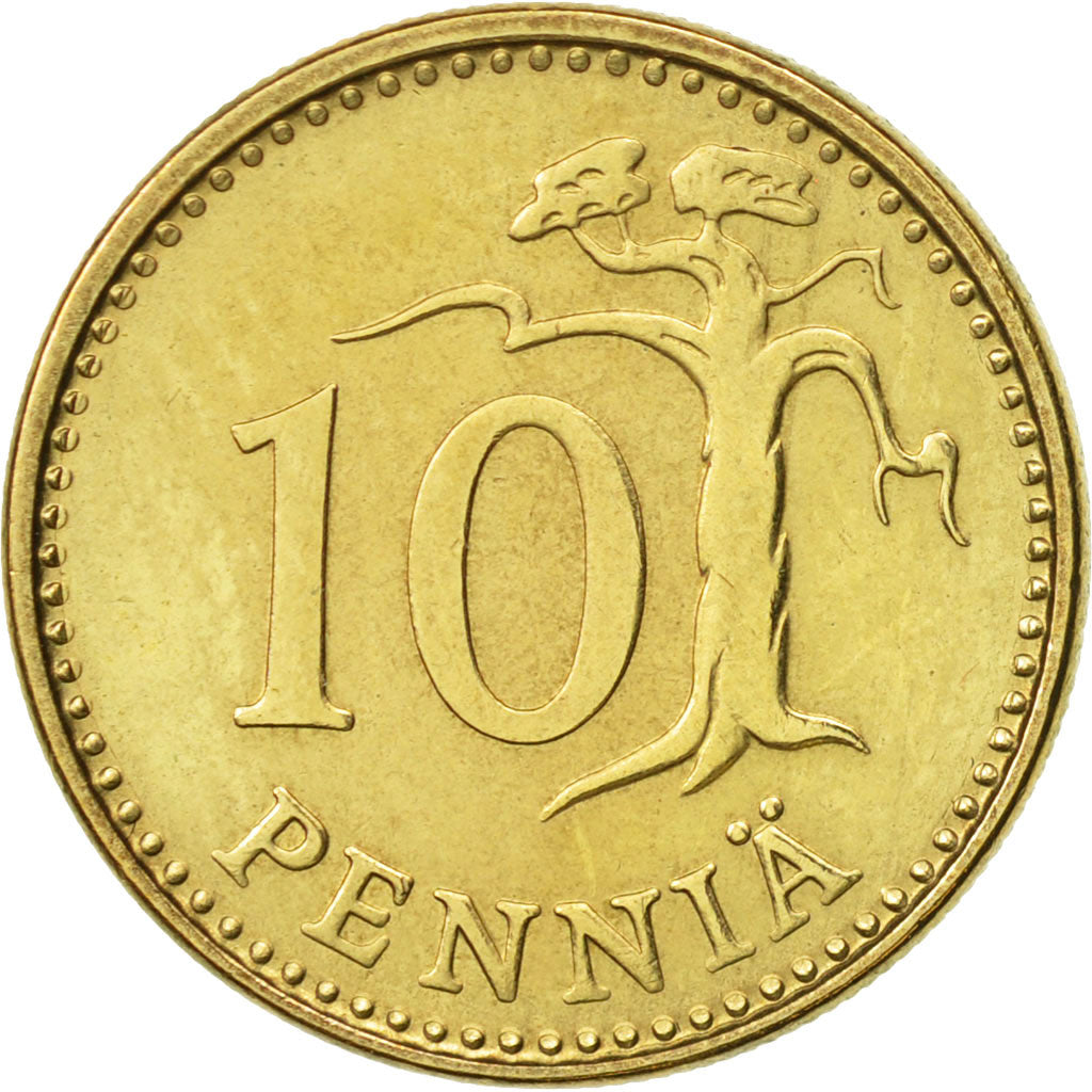 Monnaie, Finlande, 10 Pennia, 1972, TTB+, Aluminum-Bronze, KM:46