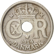 Denmark, Christian X, 10 Öre, 1924, Copenhagen, Copper-nickel, KM:822.1