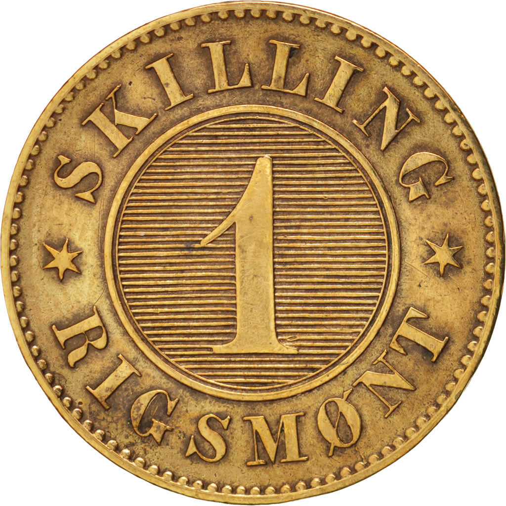 Münze, Dänemark, Frederik VII, Skilling Rigsmont, 1860, Copenhagen, SS
