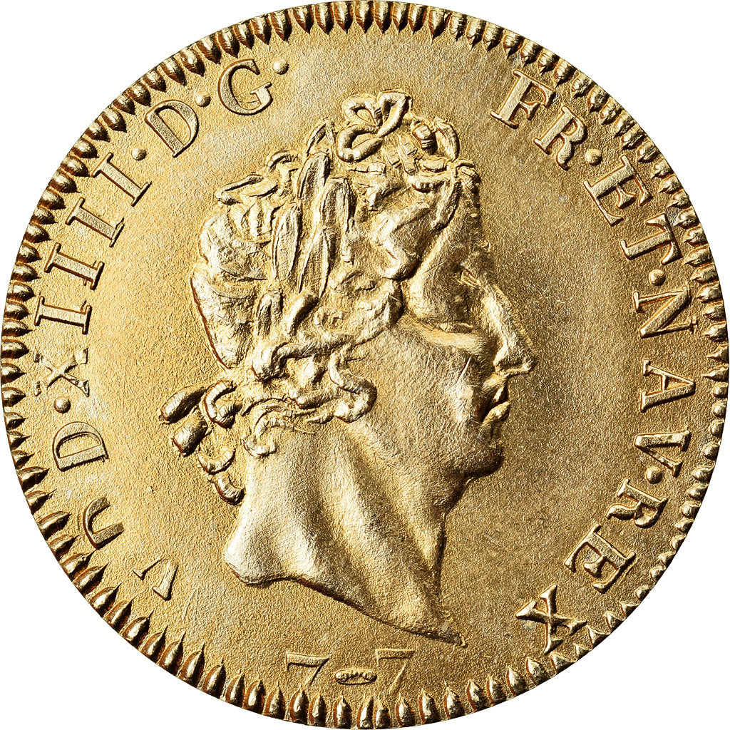 Francia, medalla, Reproduction Louis d'Or aux Insignes, Louis XIV, MDP, FDC