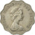 Moneda, Hong Kong, Elizabeth II, 2 Dollars, 1975, MBC, Cobre - níquel, KM:37