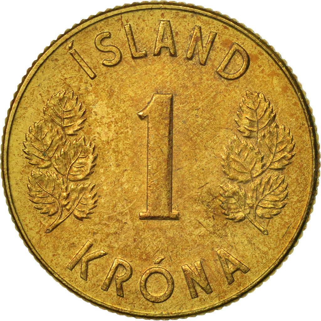 Coin, Iceland, Krona, 1971, EF(40-45), Nickel-brass, KM:12a