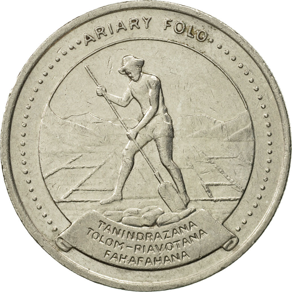 Monnaie, Madagascar, 10 Ariary, 1978, British Royal Mint, TTB+, Nickel, KM:13
