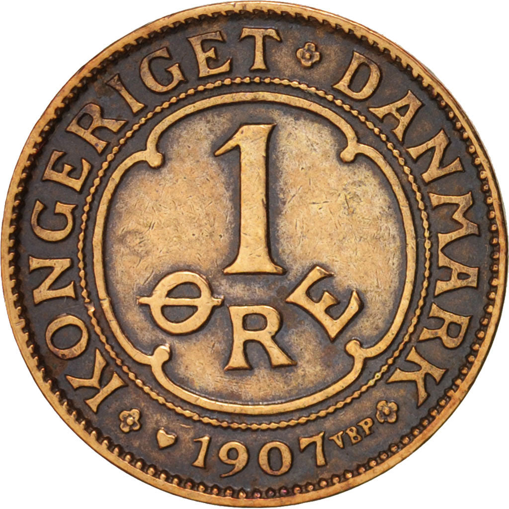 Dänemark, Frederik VIII, Ore, 1907, Copenhagen, Bronze, KM:804