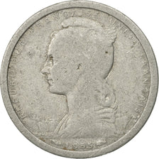 Moneta, Francuska Afryka Zachodnia, Franc, 1955, VF(30-35), Aluminium, KM:3