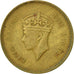 Monnaie, Ceylon, George VI, 50 Cents, 1951, TB+, Nickel-brass, KM:123