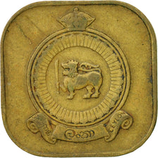 Ceylon, Elizabeth II, 5 Cents, 1963, VF(30-35), Nickel-brass, KM:129