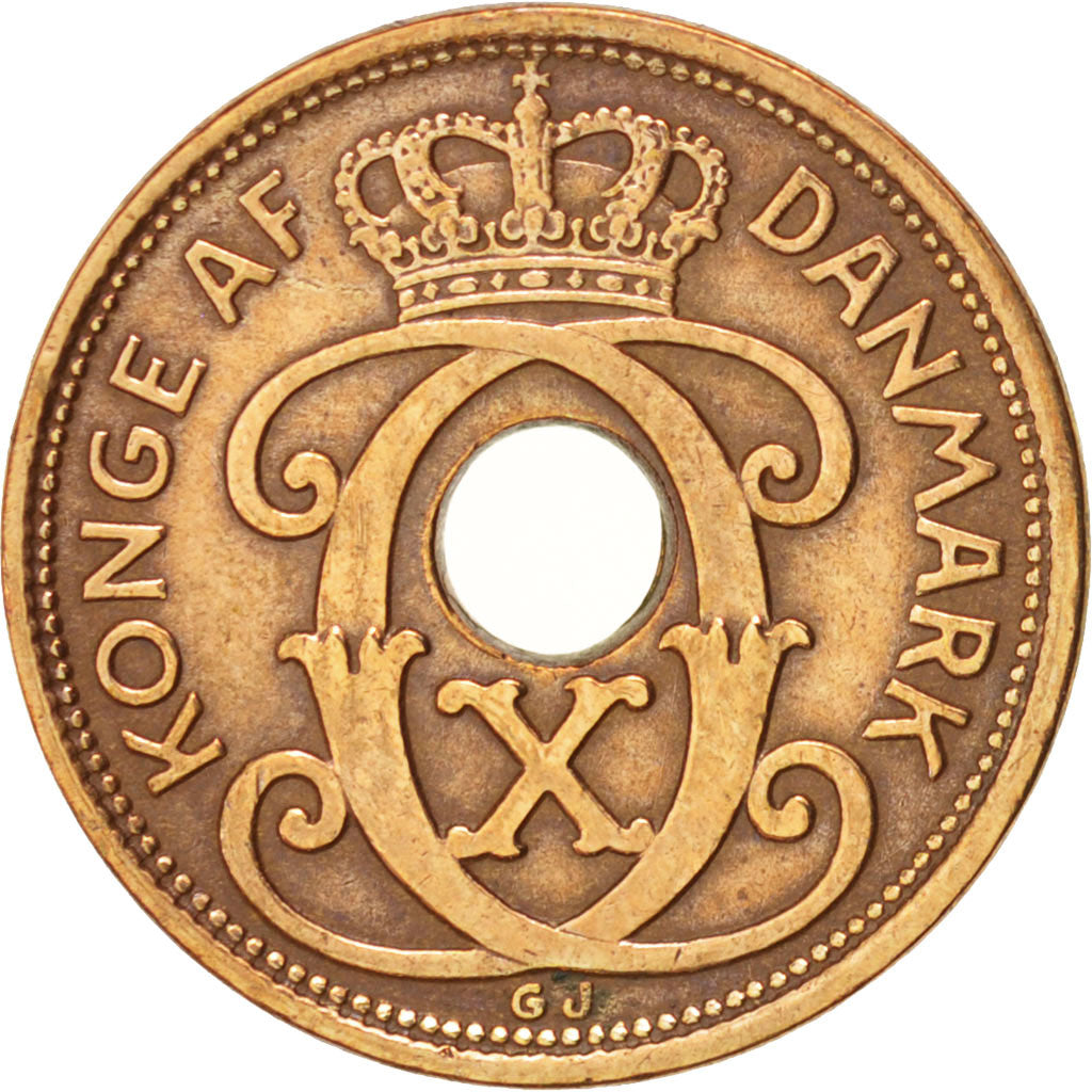 Danimarca, Christian X, Ore, 1939, Copenhagen, BB, Bronzo, KM:826.2