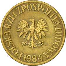 Munten, Polen, 5 Zlotych, 1984, Warsaw, ZF, Tin, KM:81.1
