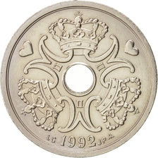 Denmark, Margrethe II, 2 Kroner, 1992, Copenhagen, Copper-nickel, KM:874.1