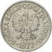 Moneda, Polonia, 20 Groszy, 1977, Warsaw, MBC, Aluminio, KM:A47