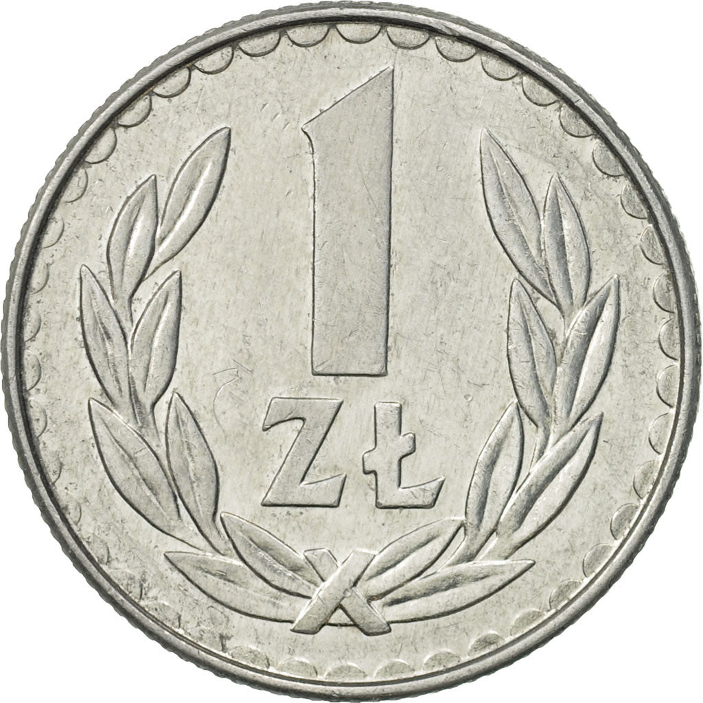 Moneda, Polonia, Zloty, 1988, Warsaw, MBC+, Aluminio, KM:49.2
