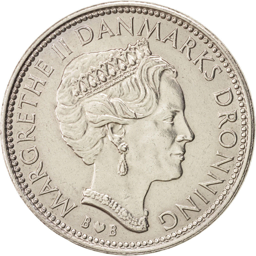 Münze, Dänemark, Margrethe II, 10 Kroner, 1979, Copenhagen, VZ+