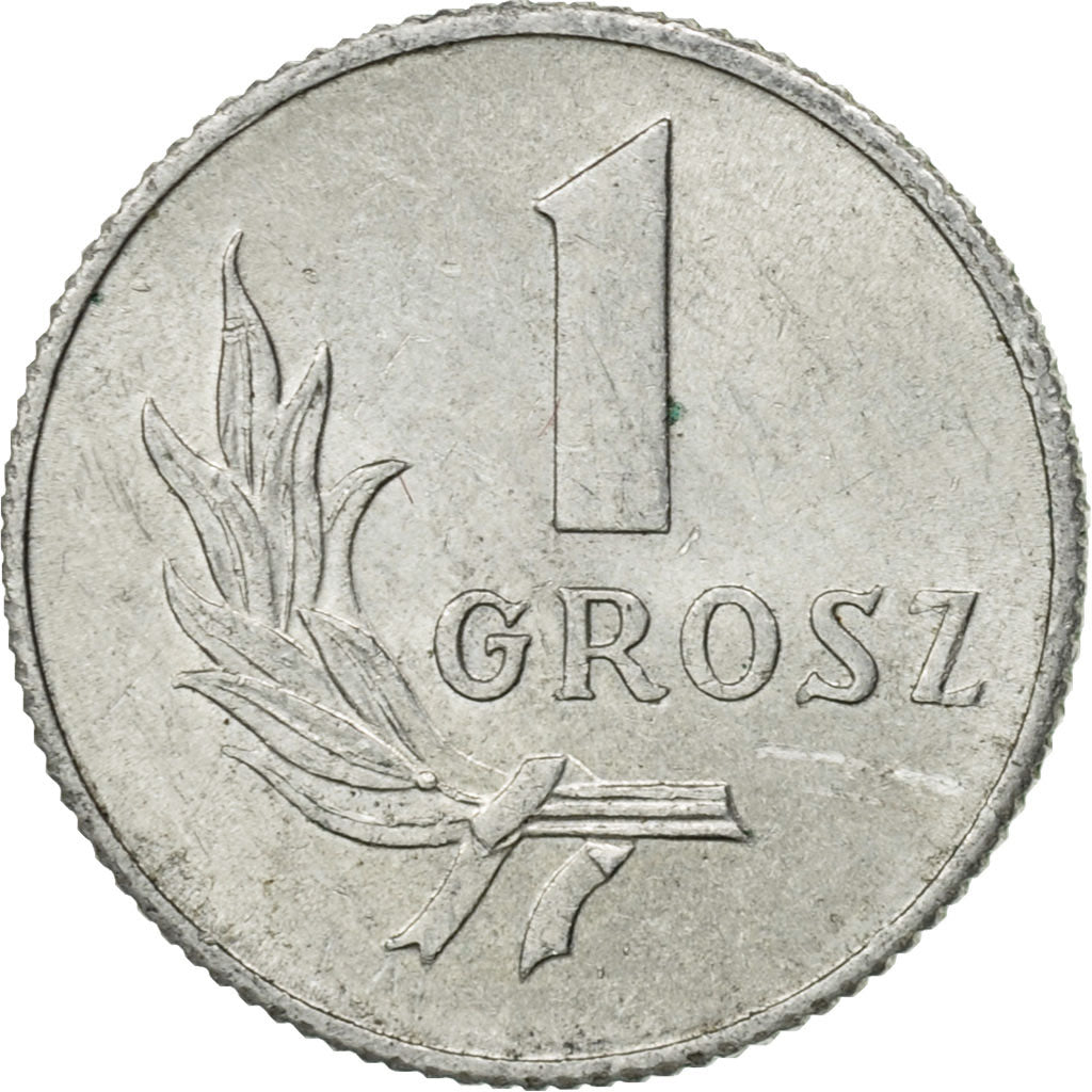 Moneda, Polonia, Grosz, 1949, Warsaw, EBC, Aluminio, KM:39