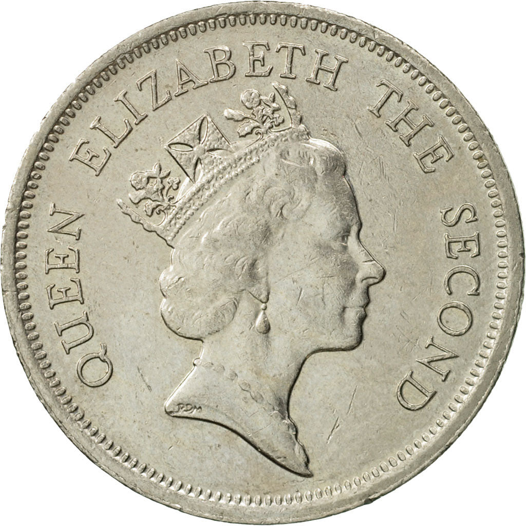 Hong Kong, Elizabeth II, Dollar, 1990, TTB+, Copper-nickel, KM:63