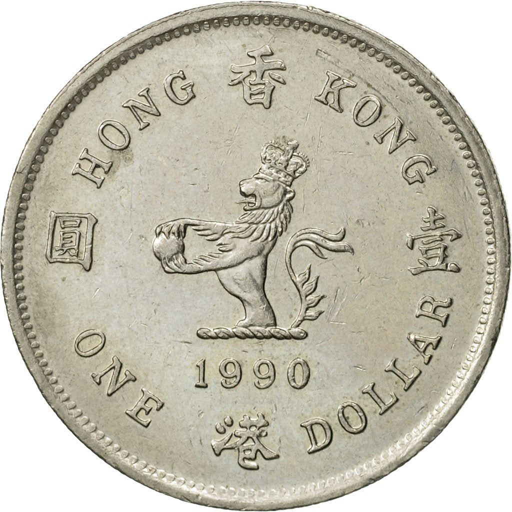 Hong Kong, Elizabeth II, Dollar, 1990, TTB+, Copper-nickel, KM:63
