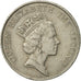 Hong Kong, Elizabeth II, 5 Dollars, 1987, EF(40-45), Copper-nickel, KM:56