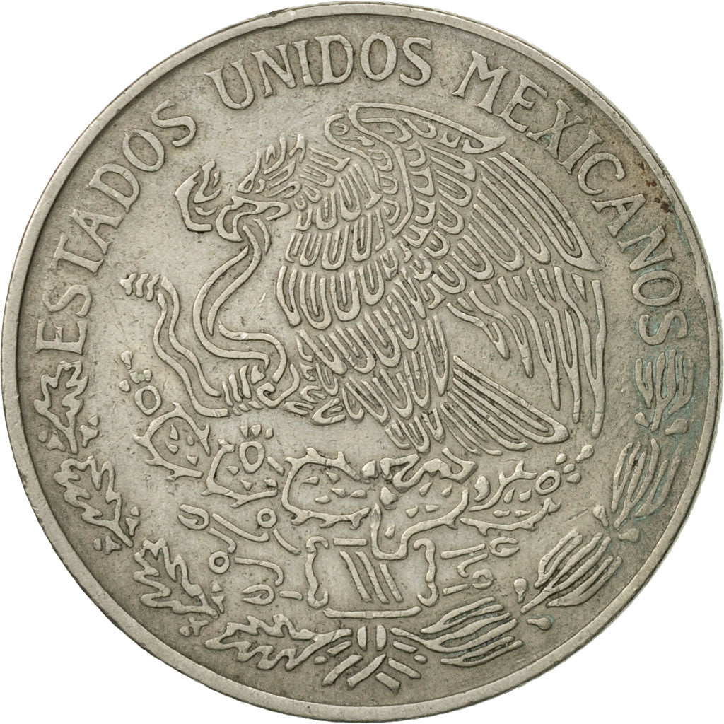 Moneda, México, Peso, 1975, Mexico City, MBC, Cobre - níquel, KM:460
