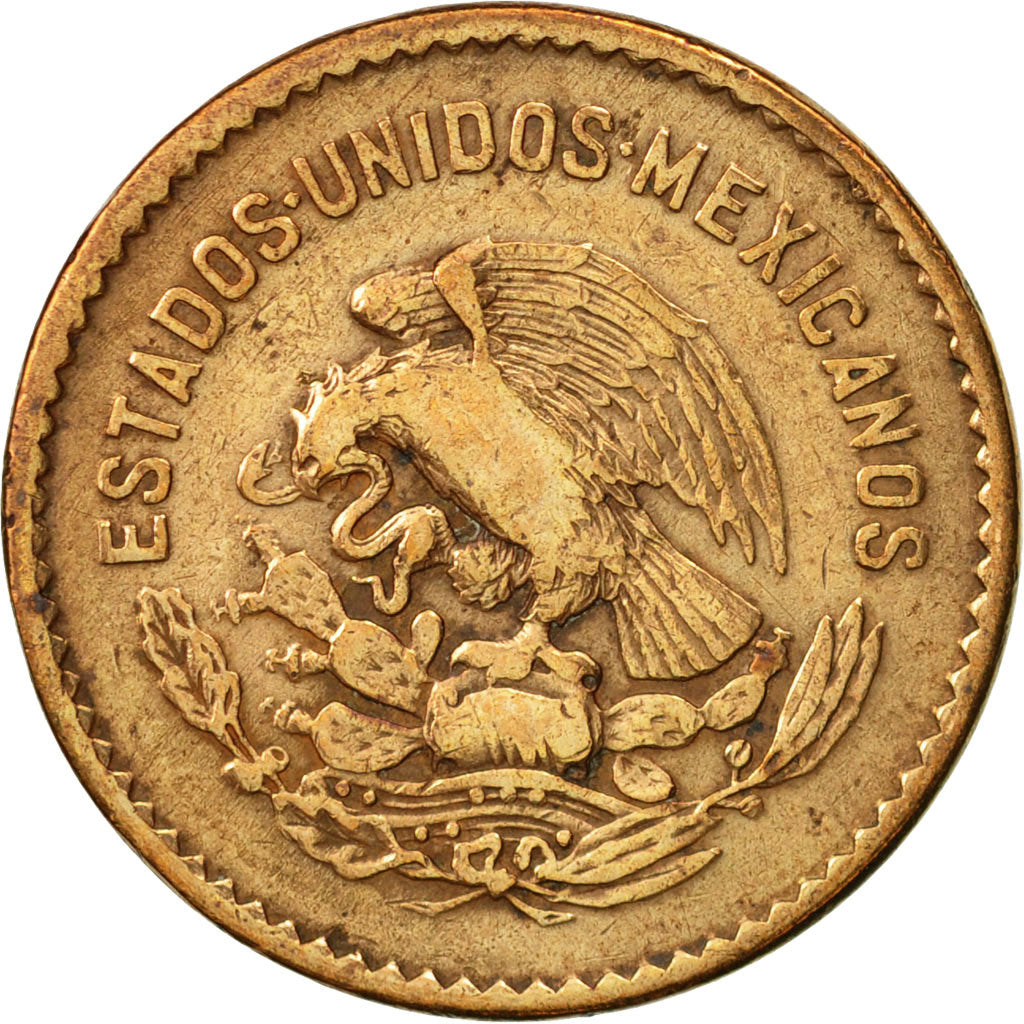 Coin, Mexico, 5 Centavos, 1943, Mexico City, EF(40-45), Bronze, KM:424