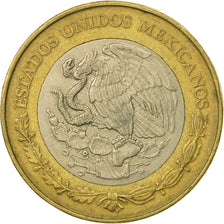 Mexico, 20 Pesos, 2000, Mexico City, EF(40-45), Bi-Metallic, KM:638