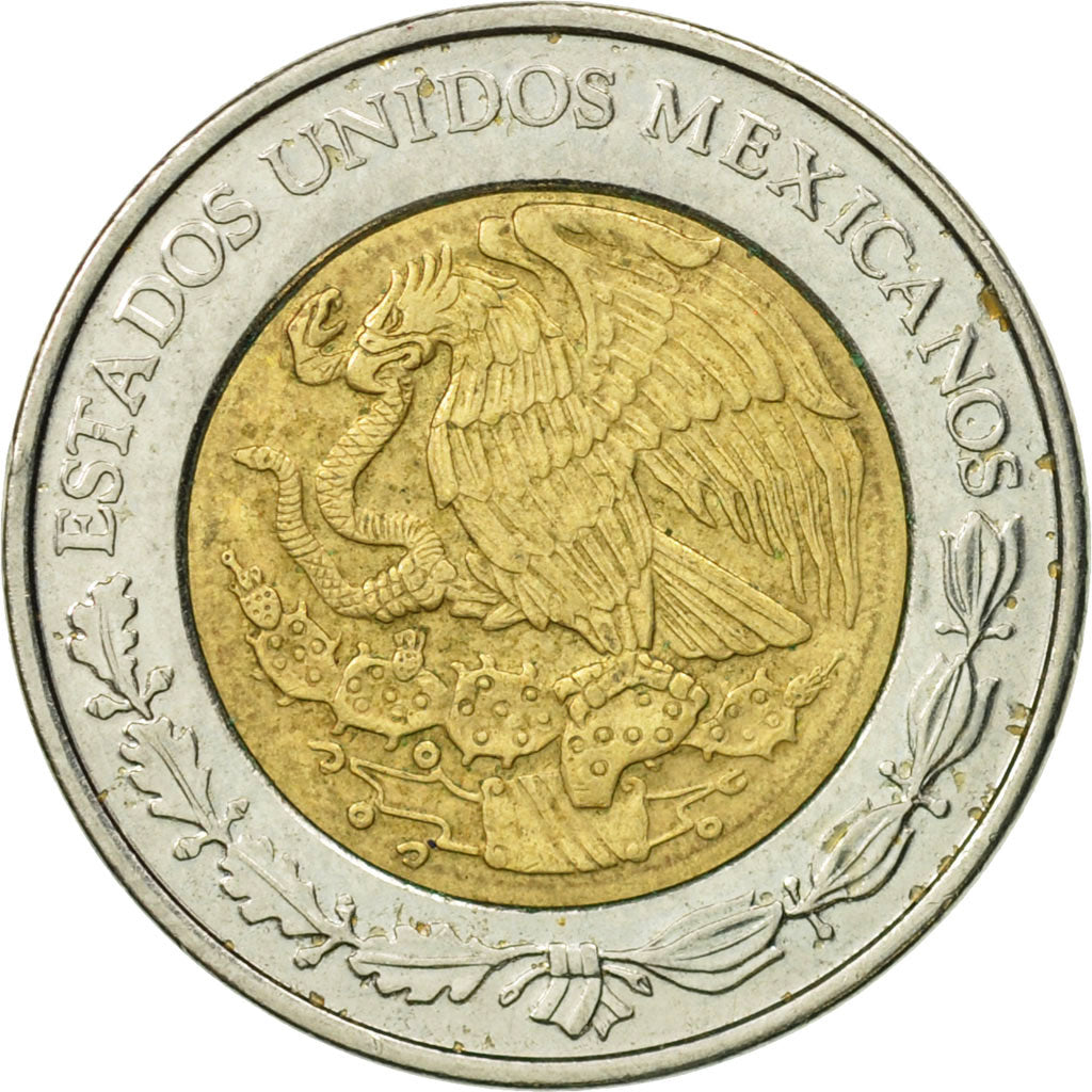 Moneda, México, Peso, 2002, Mexico City, MBC, Bimetálico, KM:603