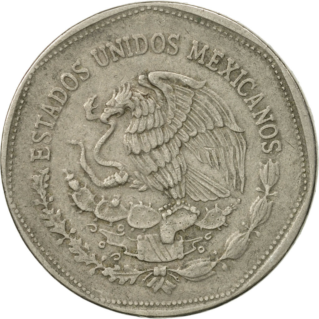 Moneda, México, 5 Pesos, 1980, Mexico City, BC+, Cobre - níquel, KM:485