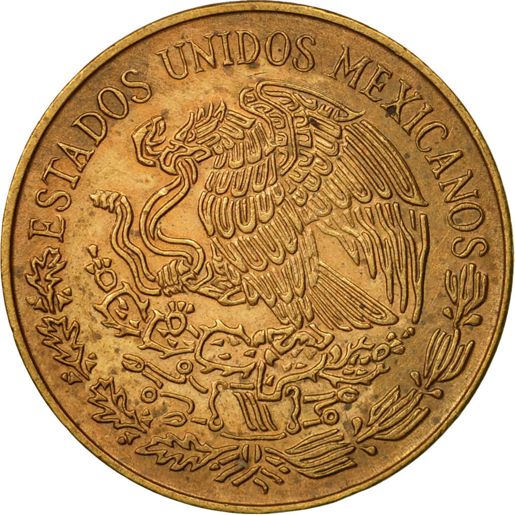 Moneda, México, 5 Centavos, 1973, Mexico City, MBC, Latón, KM:427
