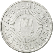 Azerbaiyán, 50 Qapik, 1992, EBC, Aluminio, KM:4a