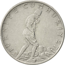 Coin, Turkey, 2-1/2 Lira, 1962, EF(40-45), Stainless Steel, KM:893.1