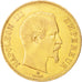 Francia, Napoleon III, Napoléon III, 100 Francs, 1855, Strasbourg, BB, Oro,...