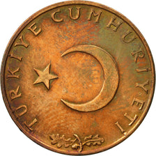 Coin, Turkey, 10 Kurus, 1974, EF(40-45), Bronze, KM:898.2