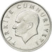 Turkey, 5 Lira, 1987, AU(55-58), Aluminum, KM:963