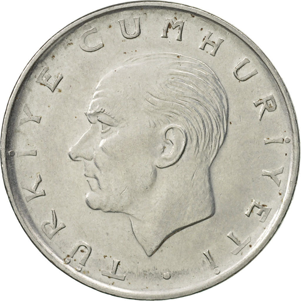 Moneta, Turcja, Lira, 1974, AU(55-58), Stal nierdzewna, KM:889a.2