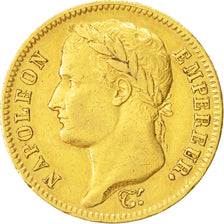 Francia, Napoléon I, 40 Francs, 1813, Genoa, BB, Oro, KM:696.2, Gadoury:1084