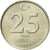 Moneta, Turcja, 25 New Kurus, 2005, Istanbul, AU(55-58), Miedź-Nikiel-Cynk