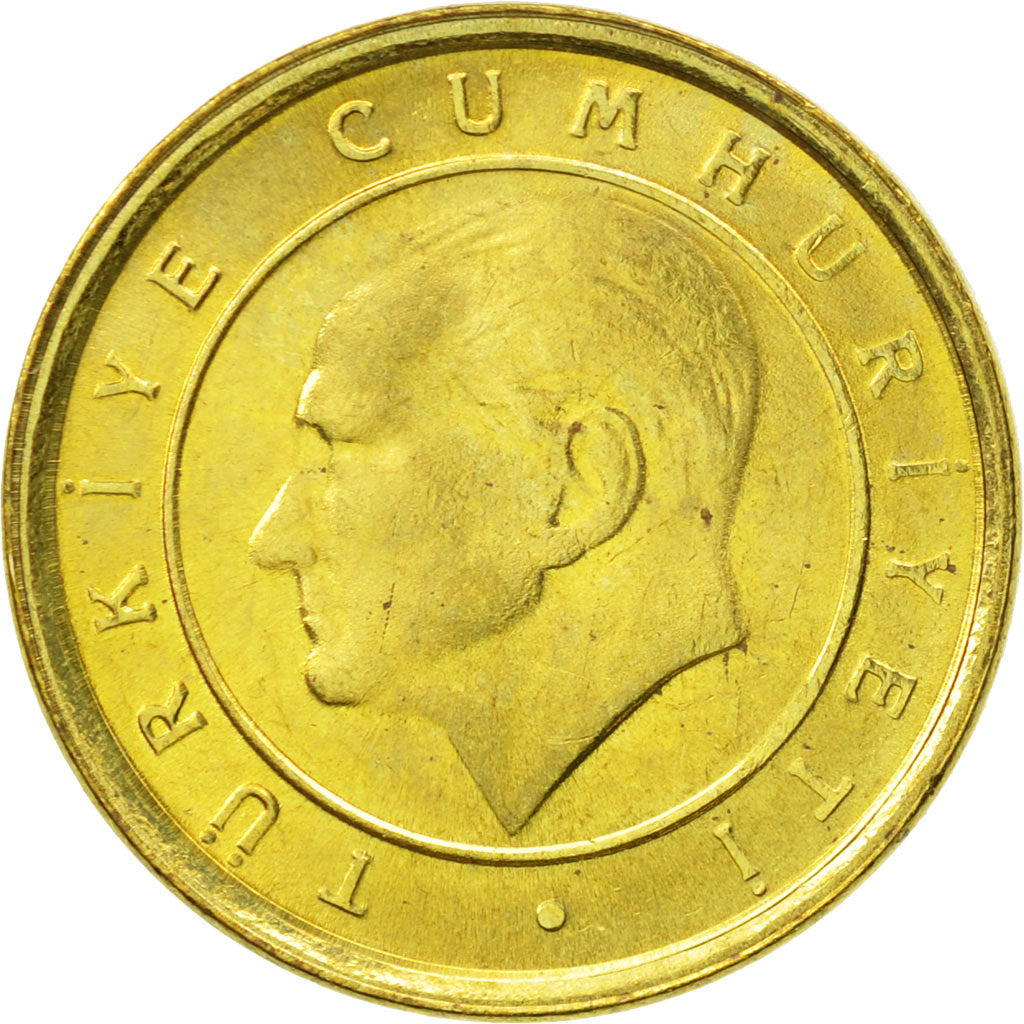 Moneta, Turcja, New Kurus, 2005, Istanbul, AU(55-58), Aluminium-Brąz, KM:1164