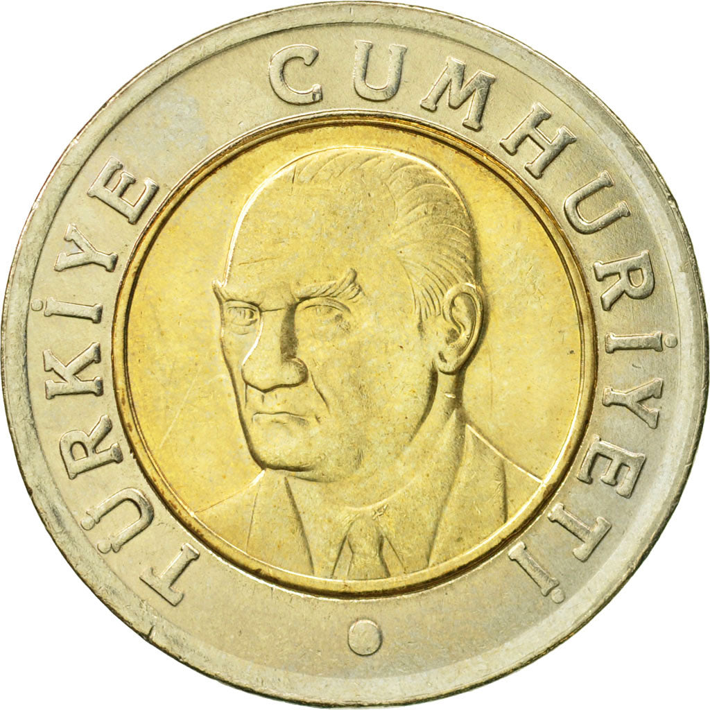 Moneta, Turcja, New Lira, 2005, Istanbul, AU(55-58), Bimetaliczny, KM:1169